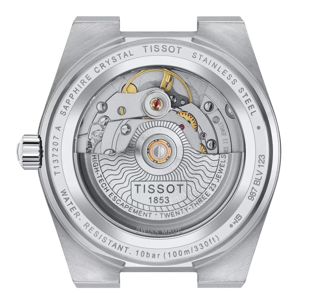 Женские механический с автоподзаводом часы Tissot T137 T-Classic PRX   T137.207.11.111.00 белый нержавеющая сталь — Изображение 3