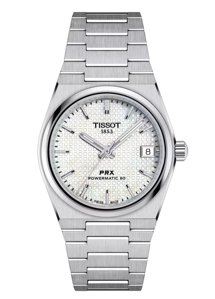 Женские механический с автоподзаводом часы Tissot T137 T-Classic PRX   T137.207.11.111.00 белый нержавеющая сталь — Изображение 1