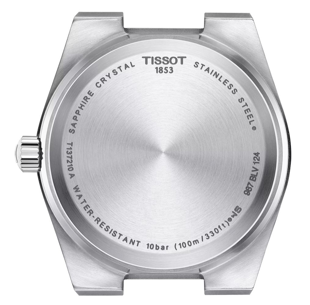 Женские часы Tissot T137 T-Classic PRX T137.210.11.111.00, механизм кварцевый, циферблат белый, браслет нержавеющая сталь — Изображение 3