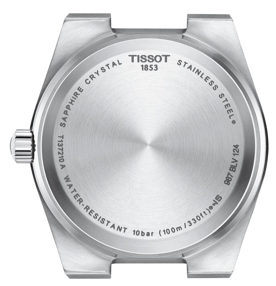 Женские часы Tissot T137 T-Classic PRX T137.210.11.421.00, механизм кварцевый, циферблат красный, браслет нержавеющая сталь — Изображение 3