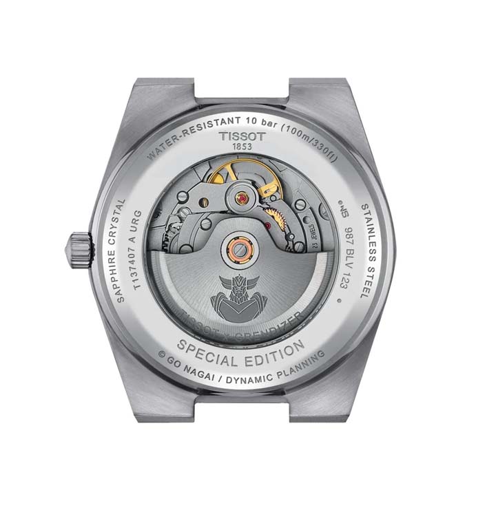 Мужские часы Tissot T137 T-Classic PRX T137.407.11.041.02, механизм механический с автоподзаводом, циферблат синий, браслет нержавеющая сталь — Изображение 3