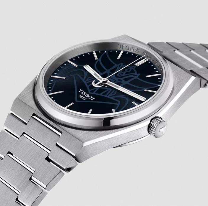 Мужские часы Tissot T137 T-Classic PRX T137.407.11.041.02, механизм механический с автоподзаводом, циферблат синий, браслет нержавеющая сталь — Изображение 6