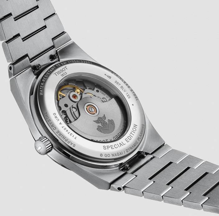 Мужские часы Tissot T137 T-Classic PRX T137.407.11.041.02, механизм механический с автоподзаводом, циферблат синий, браслет нержавеющая сталь — Изображение 7