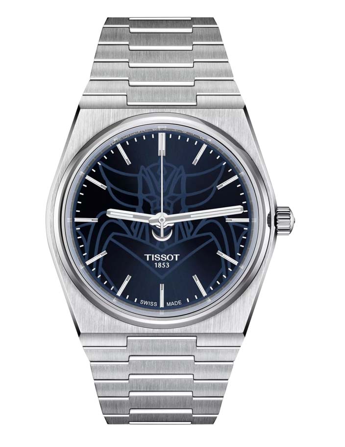 Мужские часы Tissot T137 T-Classic PRX T137.407.11.041.02, механизм механический с автоподзаводом, циферблат синий, браслет нержавеющая сталь — Изображение 1