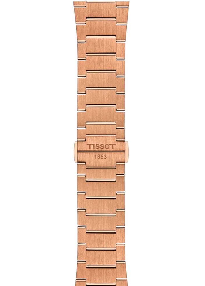 Мужские часы Tissot T137 T-Classic PRX T137.407.33.041.00, механизм механический с автоподзаводом, циферблат синий, браслет нержавеющая сталь + pvd — Изображение 4