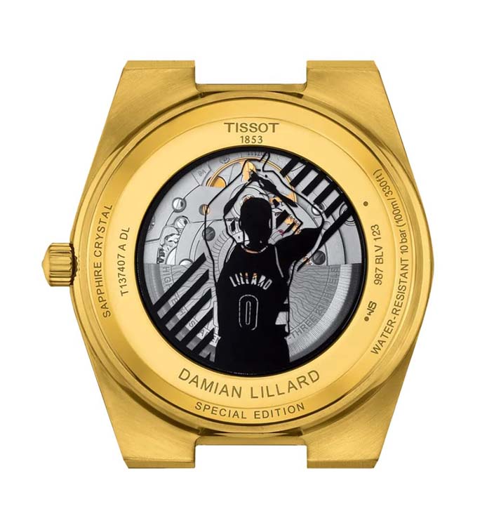 Мужские часы Tissot T137 T-Classic PRX T137.407.33.051.00, механизм механический с автоподзаводом, циферблат черный, браслет нержавеющая сталь + pvd — Изображение 3