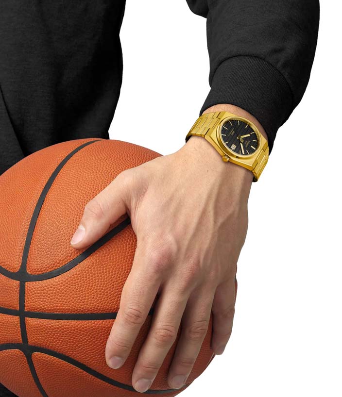 Мужские часы Tissot T137 T-Classic PRX T137.407.33.051.00, механизм механический с автоподзаводом, циферблат черный, браслет нержавеющая сталь + pvd — Изображение 5