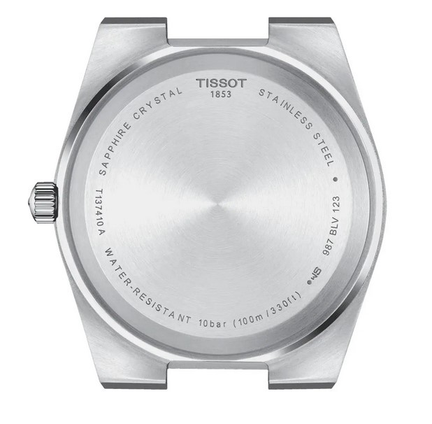 Мужские часы Tissot T137 T-Classic PRX T137.410.17.051.00, механизм кварцевый, циферблат черный, браслет каучук — Изображение 4