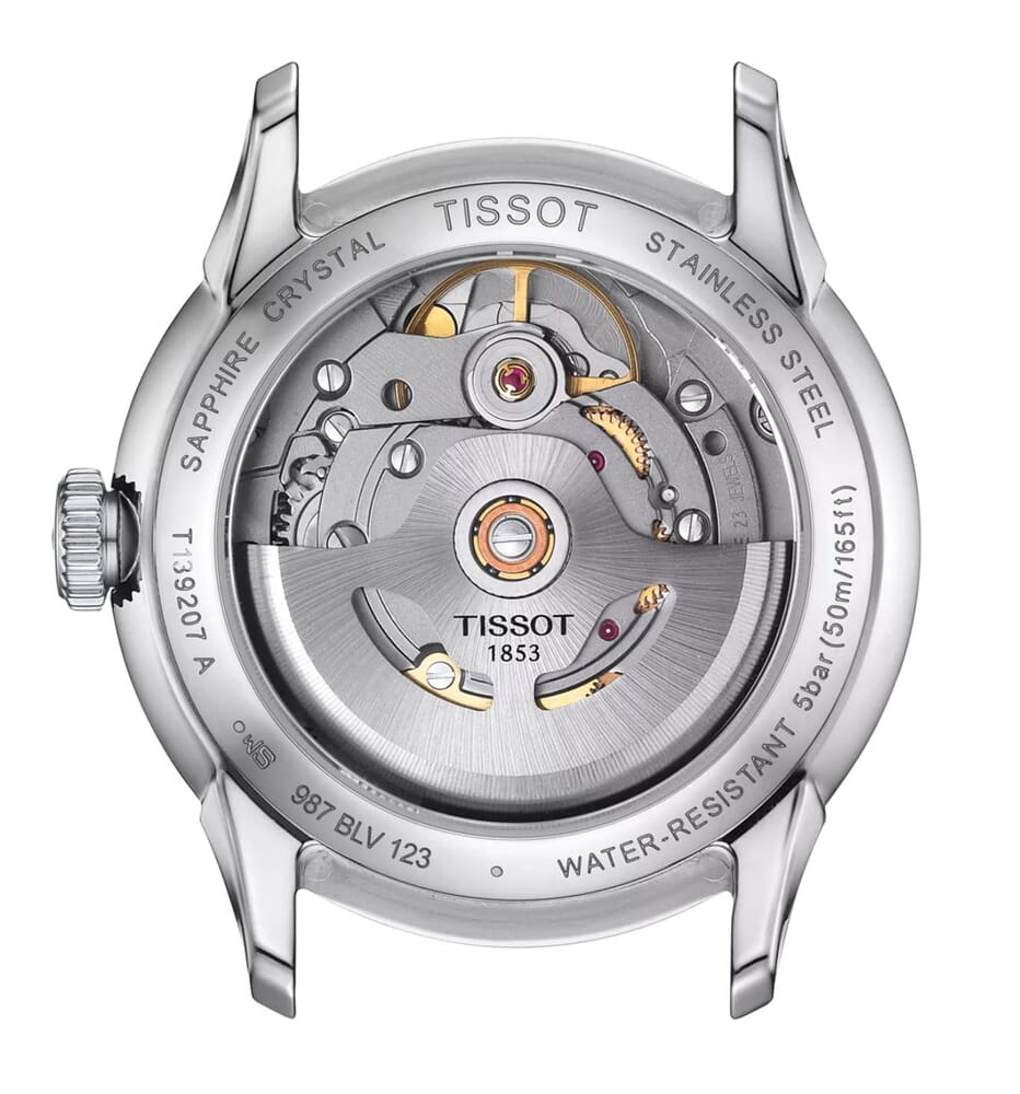 Женские механический с автоподзаводом часы Tissot T139 T-Classic Chemin Des Tourelles T139.207.11.048.00 синий нержавеющая сталь — Изображение 3