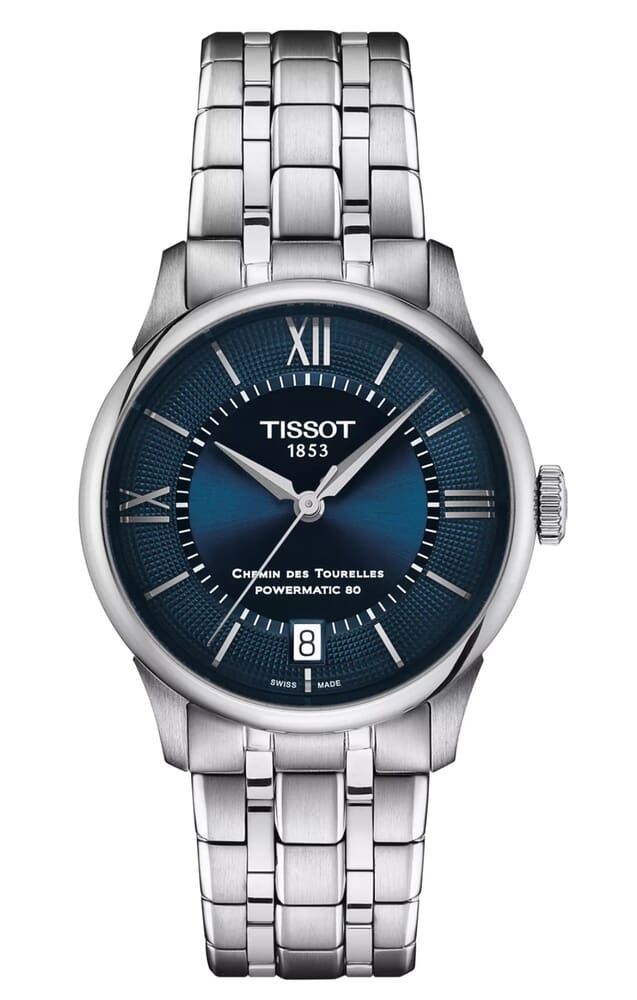 Женские механический с автоподзаводом часы Tissot T139 T-Classic Chemin Des Tourelles T139.207.11.048.00 синий нержавеющая сталь — Изображение 1