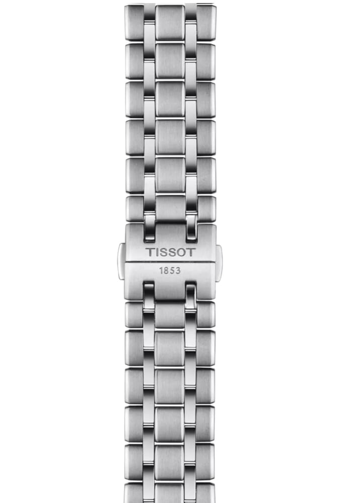 Мужские часы Tissot T139 T-Classic Chemin Des Tourelles T139.407.11.068.00, механизм механический с автоподзаводом, циферблат серый, браслет нержавеющая сталь — Изображение 4