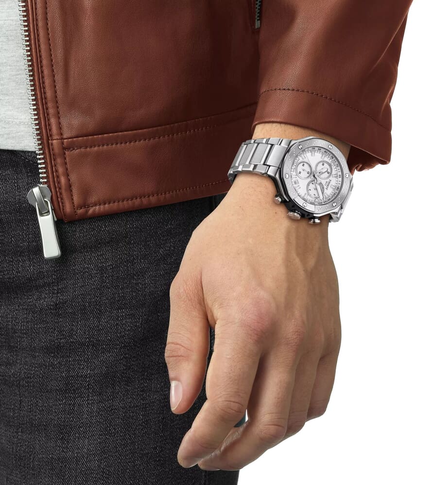 Мужские кварцевый часы Tissot T141 T-Sport  T-Race T141.417.11.031.00 серебристый нержавеющая сталь — Изображение 5