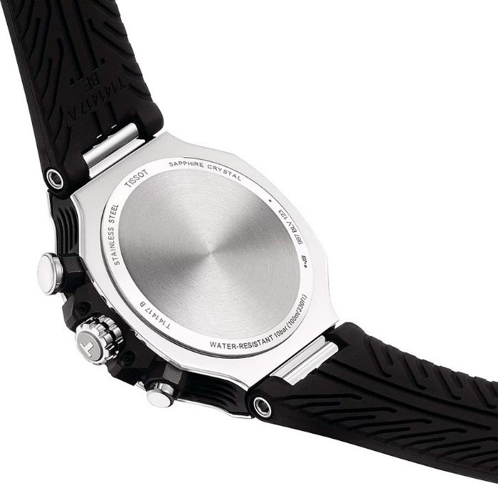 Мужские часы Tissot T141 T-Sport T-Race Chronograph T141.417.17.011.00, механизм кварцевый, циферблат белый, браслет нержавеющая сталь — Изображение 4