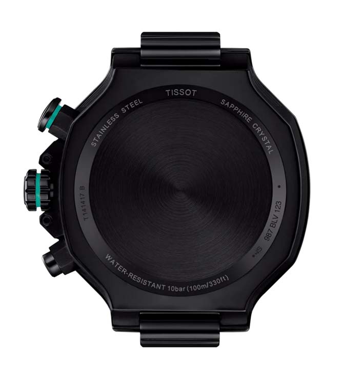 Мужские часы Tissot T141 T-Sport  T-Race T141.417.37.051.01, механизм кварцевый, циферблат черный, браслет синтетика — Изображение 3
