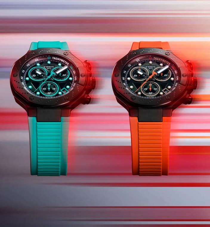 Мужские часы Tissot T141 T-Sport  T-Race T141.417.37.051.01, механизм кварцевый, циферблат черный, браслет синтетика — Изображение 6