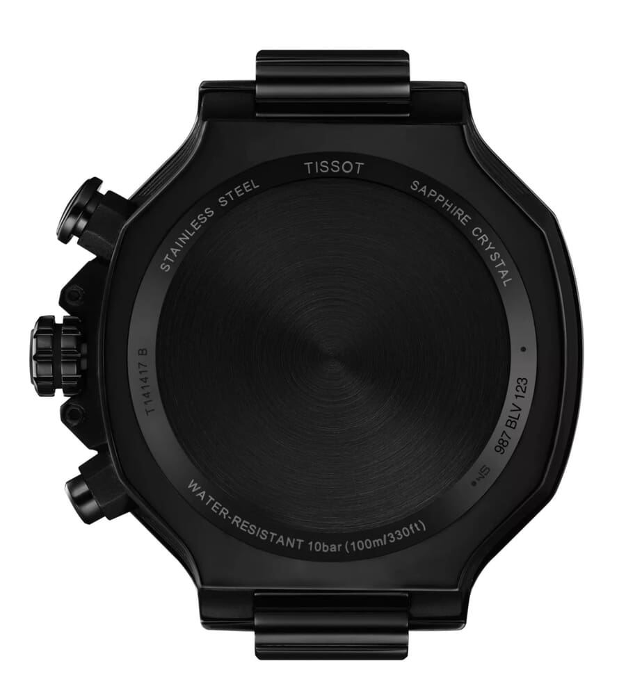 Мужские часы Tissot T141 T-Sport T-Race Chronograph T141.417.37.061.00, механизм кварцевый, циферблат серый, браслет силикон — Изображение 3