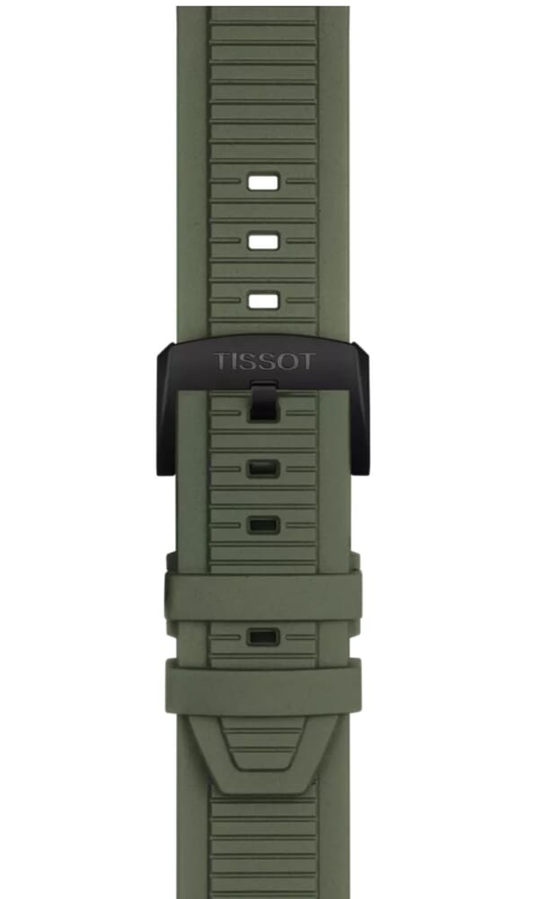 Мужские кварцевый часы Tissot T141 T-Sport T-Race Chronograph T141.417.37.061.02 серый силикон — Изображение 4