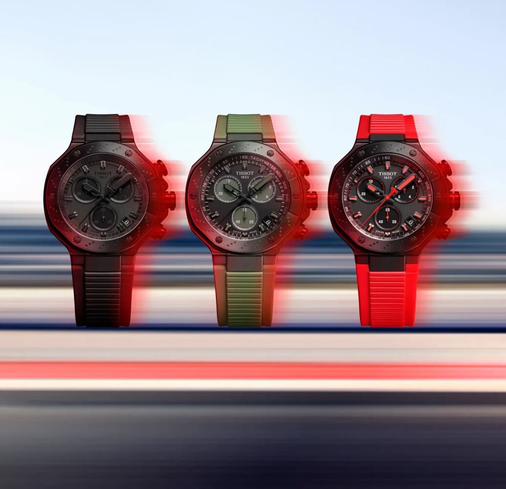 Мужские кварцевый часы Tissot T141 T-Sport T-Race Chronograph T141.417.37.061.02 серый силикон — Изображение 6