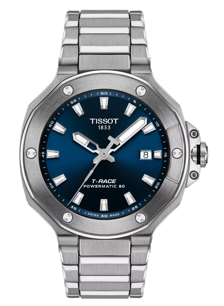 Мужские механический  с автоподзаводом часы Tissot T141 T-Sport  T-Race T141.807.11.041.00 синий нержавеющая сталь — Изображение 1