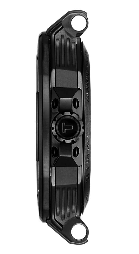 Мужские часы Tissot T141 T-Sport  T-Race T141.807.37.057.00, механизм механический с автоподзаводом, циферблат черный, браслет силикон — Изображение 2