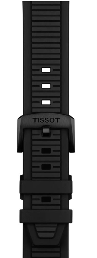 Мужские часы Tissot T141 T-Sport  T-Race T141.807.37.057.00, механизм механический с автоподзаводом, циферблат черный, браслет силикон — Изображение 4