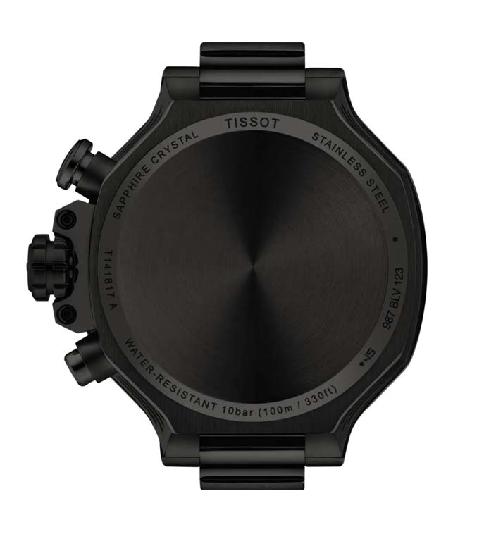 Мужские часы Tissot T141 T-Sport  T-Race T141.817.37.051.00, механизм кварцевый, циферблат черный, браслет синтетика — Изображение 3