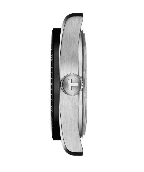 Мужские часы Tissot T149 T-Sport PR 516 T149.407.11.051.00, механизм механический с автоподзаводом, циферблат черный, браслет нержавеющая сталь + pvd — Изображение 2