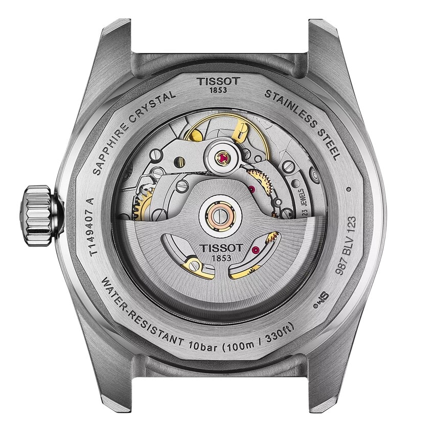 Мужские часы Tissot T149 T-Sport PR 516 T149.407.11.051.00, механизм механический с автоподзаводом, циферблат черный, браслет нержавеющая сталь + pvd — Изображение 3