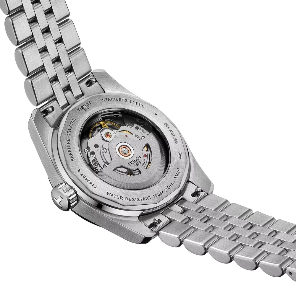 Мужские часы Tissot T149 T-Sport PR 516 T149.407.11.051.00, механизм механический с автоподзаводом, циферблат черный, браслет нержавеющая сталь + pvd — Изображение 7