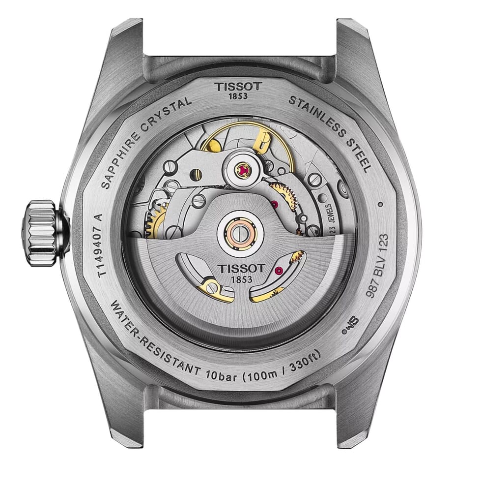 Мужские часы Tissot T149 T-Sport PR 516 T149.407.22.011.00, механизм механический с автоподзаводом, циферблат белый, браслет нержавеющая сталь + pvd — Изображение 3