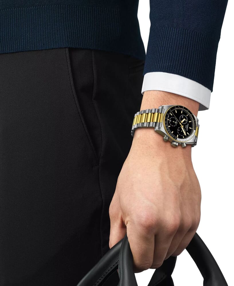 Мужские кварцевый часы Tissot T149 T-Sport PR 516 T149.417.22.051.00 черный нержавеющая сталь + pvd — Изображение 5