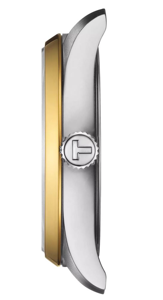 Женские кварцевый часы Tissot T150 T-Classic PR 100 T150.210.21.031.00 серый нержавеющая сталь — Изображение 2
