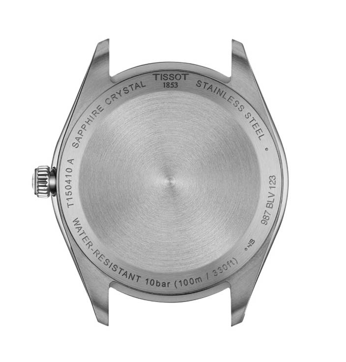 Мужские часы Tissot T150 T-Classic PR 100 T150.410.22.011.00, механизм кварцевый, циферблат белый, браслет нержавеющая сталь + pvd — Изображение 3