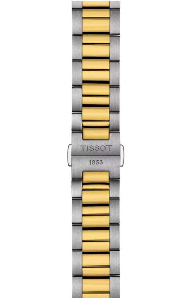 Мужские часы Tissot T150 T-Classic PR 100 T150.410.22.011.00, механизм кварцевый, циферблат белый, браслет нержавеющая сталь + pvd — Изображение 4