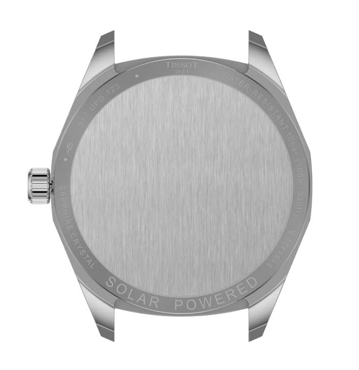 Унисекс часы Tissot T150 T-Classic PRC 100 T151.422.11.031.00, механизм кварцевый, циферблат серебристый, браслет нержавеющая сталь — Изображение 3