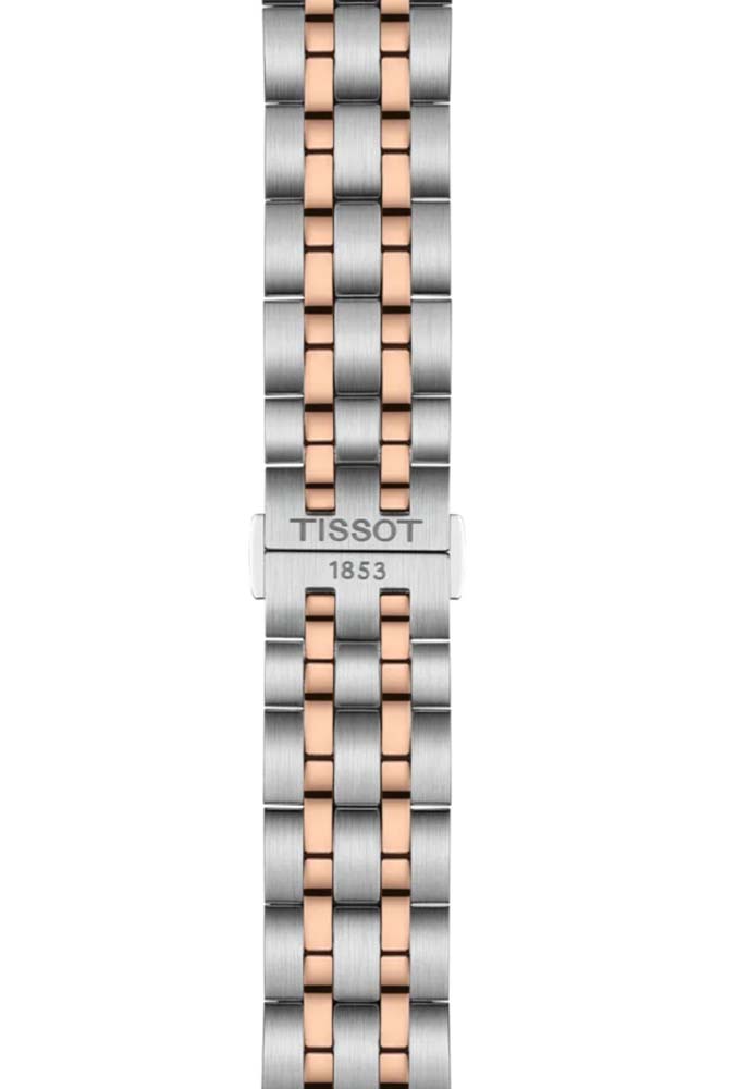 Мужские часы Tissot T033 T-Classic Classic Dream T158.407.22.031.01, механизм механический с автоподзаводом, циферблат серебристый, браслет нержавеющая сталь + pvd — Изображение 4