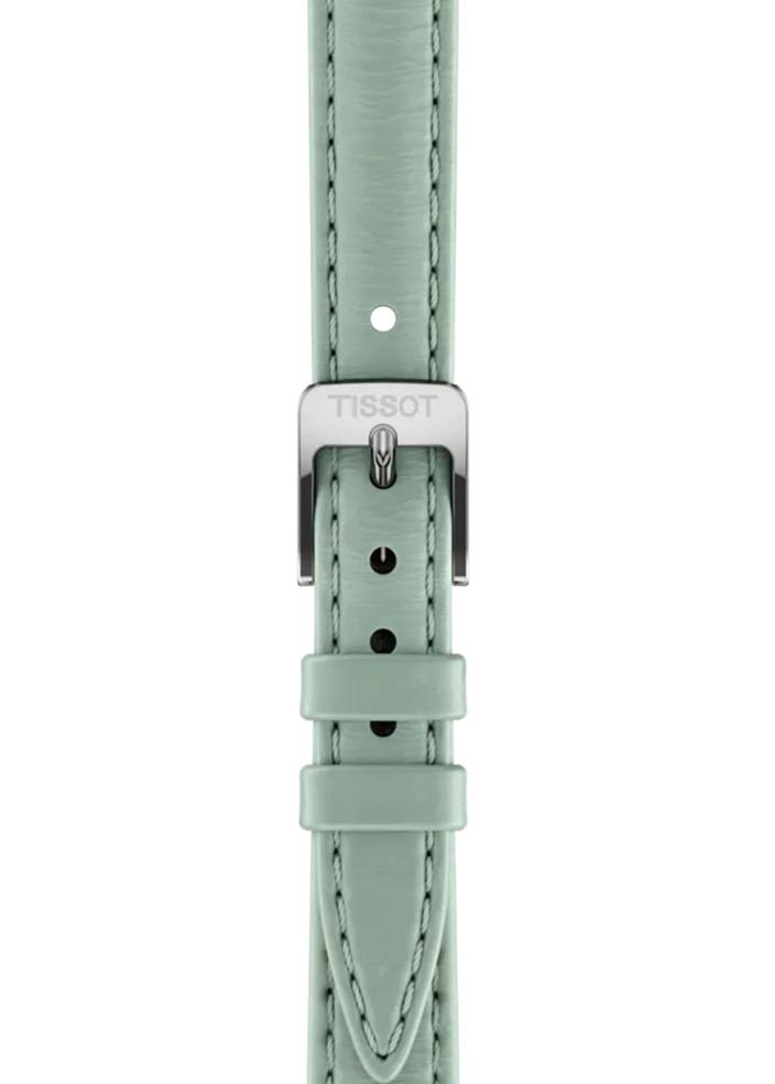Женские кварцевый часы Tissot T-Classic SRV T160.110.16.093.00 зеленый кожа — Изображение 4