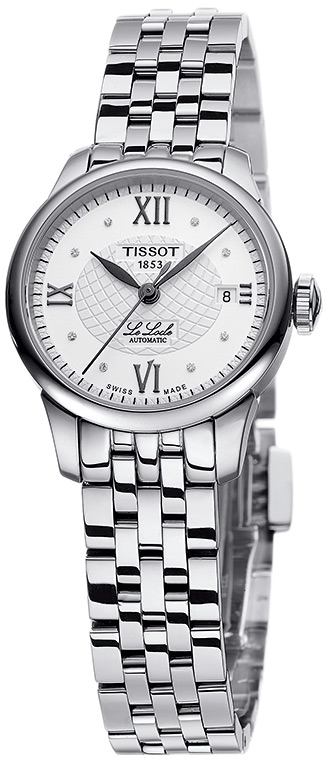 Женские часы Tissot T006 41 T-Classic Le Locle T41.1.183.16, механизм механический с автоподзаводом, циферблат серебристый, браслет нержавеющая сталь — Изображение 3