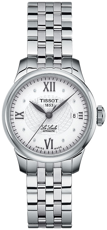 Женские часы Tissot T006 41 T-Classic Le Locle T41.1.183.16, механизм механический с автоподзаводом, циферблат серебристый, браслет нержавеющая сталь — Изображение 1