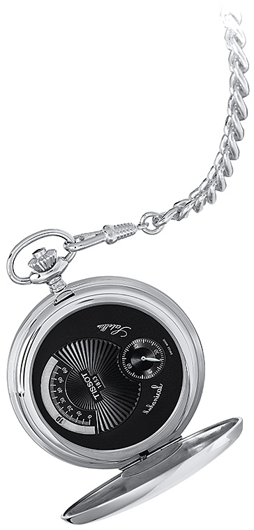 Унисекс часы Tissot T81 82 83 851 86 T-Pocket Specials T851.405.99.050.00, механизм механический с ручным заводом, циферблат черный, браслет  — Изображение 2