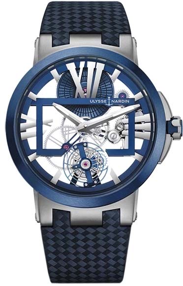 Мужские часы Ulysse Nardin Blast 1713-139_43, механизм механический с ручным заводом, циферблат синий, браслет кевлар — Изображение 1