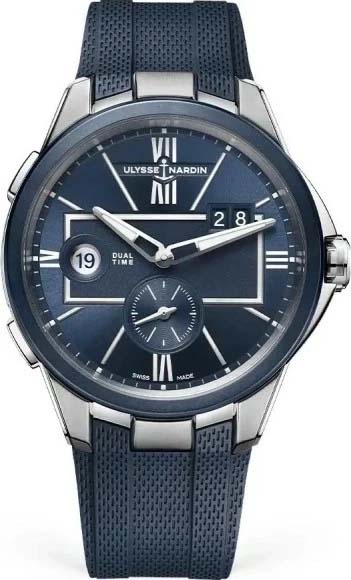 Мужские часы Ulysse Nardin Blast 243-20-3_43, механизм механический с автоподзаводом, циферблат синий, браслет каучук — Изображение 1