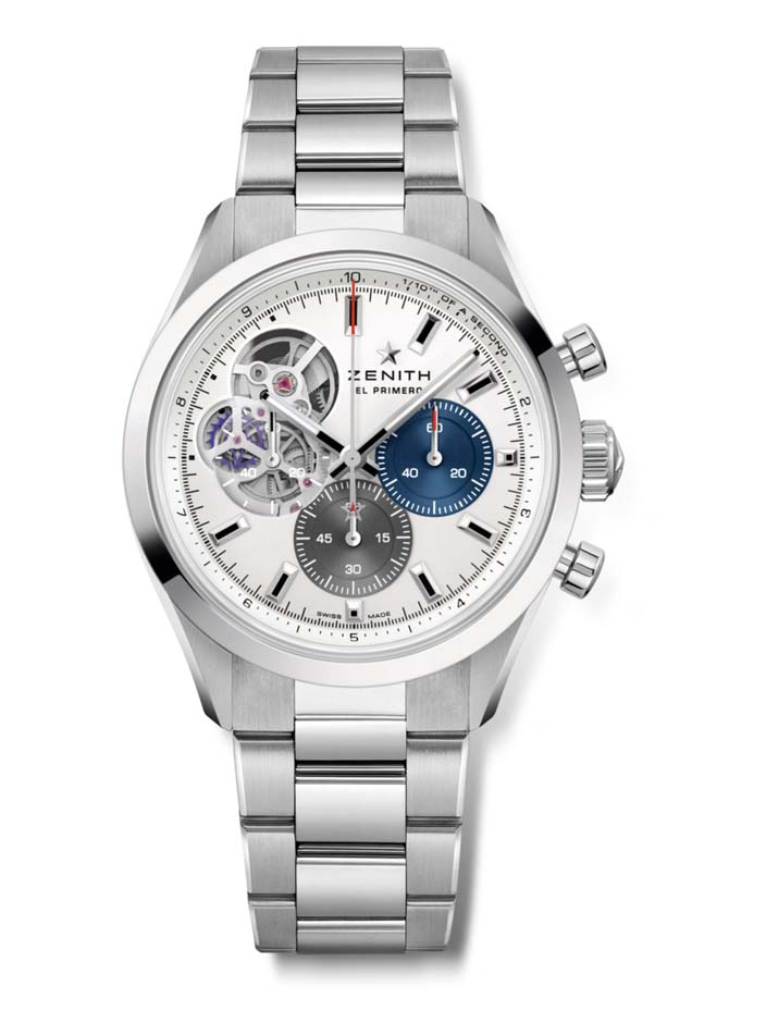 Унисекс механический с автоподзаводом часы Zenith Chronomaster 03.3300.3604-69.M3300 серебристый нержавеющая сталь — Изображение 1
