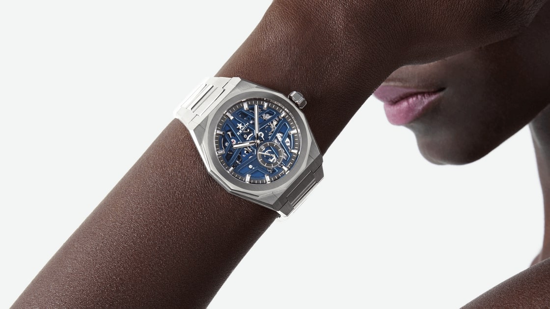 Мужские механический с автоподзаводом часы Zenith Defy 03.9300.3620-78.I001 черный нержавеющая сталь — Изображение 2