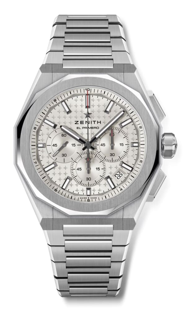 Унисекс часы Zenith Defy 03.9500.3600-01.I001, механизм механический с автоподзаводом, циферблат серебристый, браслет нержавеющая сталь — Изображение 1