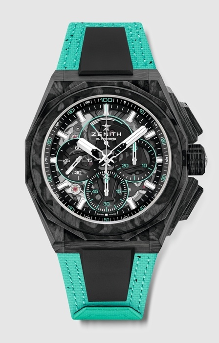Мужские часы Zenith Defy 10.9101.9004-60.I310, механизм механический с автоподзаводом, циферблат , браслет кожа с каучуком — Изображение 1
