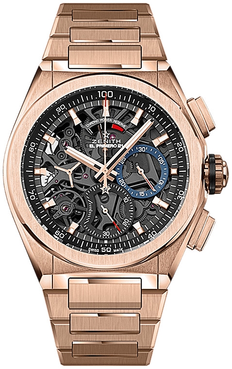 Мужские механический хронометр с автоподзаводом часы Zenith Defy 18.9000.9004-71.M9000 черный золото 18к — Изображение 1