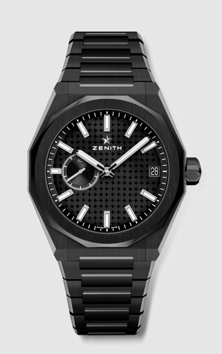 Мужские часы Zenith Defy 49.9300.3620-21.I001, механизм механический с автоподзаводом, циферблат черный, браслет керамика — Изображение 1